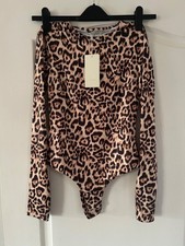 Vera & Lucy Animal Print Bodysuit Size S - BNWT