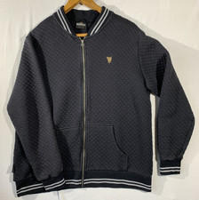 Guinness Jacket Men’s XL Black Bomber Official Padded Beer Coat Full Zip