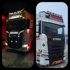 SCANIA Vabis gryf Led  logo emblem light grill letters 12 v or  24 v