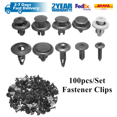 100x plastic rivets trim - plastic,