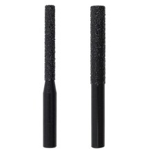 2x 6.35mm Shank Diamond Router Bits Black Straight Shank Diamond Milling Cutter