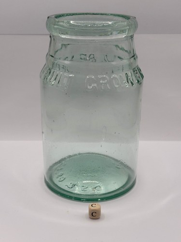 Old aqua glass - , jar