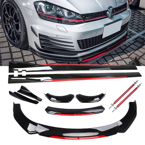 Front bumper lip spoiler - front,