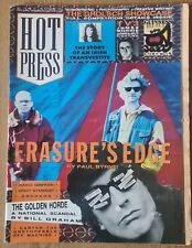 Hot Press Magazine, ERASURE, NANCI GRIFFITH, ZIGGY STARDUST (Vol 15 No 21) 1991