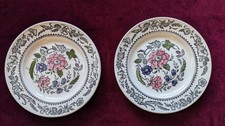 2 x Kathie Winkle Vintage 'Rebecca' IRONSTONE Side Plates -  6.5inches VGC