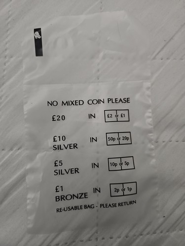 Plastic coin bags - bags, mixed