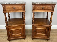 Pair of Bedside Tables Antique