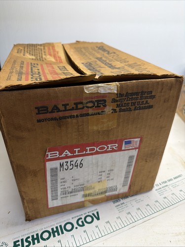 Baldor m3546 motor 3 - motor,