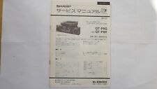 SHARP QT-P8G Radio Cassette Boombox Original Service Manual