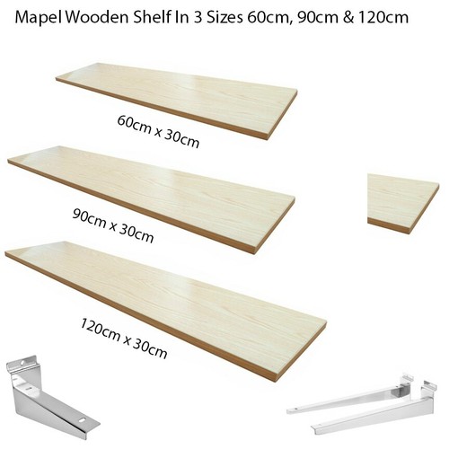 Wooden shelf brackets - wooden, (pair)