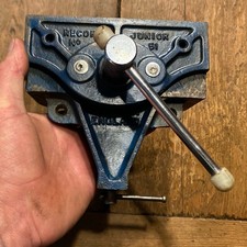 VINTAGE RECORD JUNIOR No 51 WOODWORKING VICE JAWS MADE IN ENGLAND OLD TOOLS