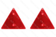 Pair Bessacarr Cameo Red Triangle Triangular Rear Caravan Reflectors