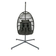 Rattan Egg Chair Swing Outdoor Garden Patio Hanging Wicker Hammock Pod Chair
