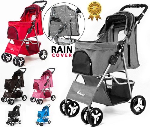 Wheel pet stroller foldable - 4,