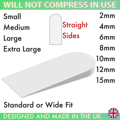Heel raise wedge leg length - heel,