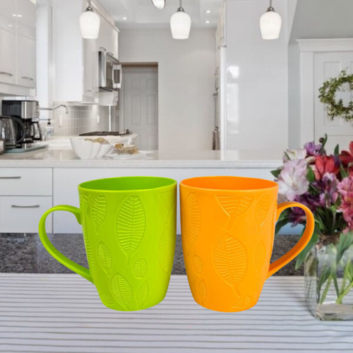 Pcs plastic mugs with - mugs, handle