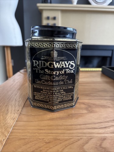 Ridgeways vintage tea caddy - vintage,