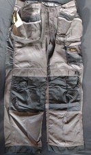 Snickers Workwear work Trousers Grey Craftsmen duratwill 3212 Size 48 W33 L32