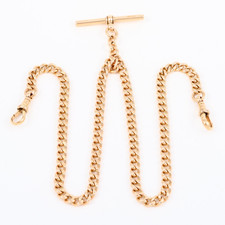 Antique 9Ct Gold 42g Double