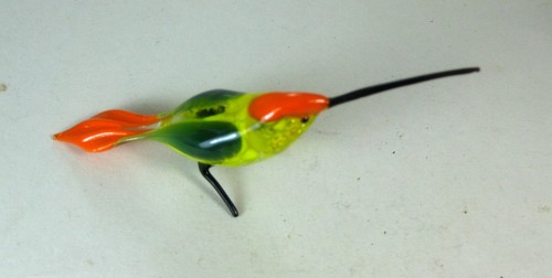Hand blown glass animal bird - hand,