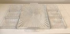 Cut Glass Serving Tray Platter