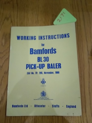 Bamford pick baler 1966 - bl,