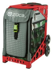 ZUCA Sport Paintball Insert Bag Camo Gray Dots Frame (Red)