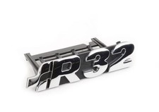 VW Golf MK4 MK5 Front Grill Chrome Black R32 Badge Emblem Genuine 1J6853679