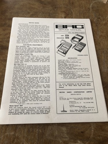 Brc service manual model - brc,