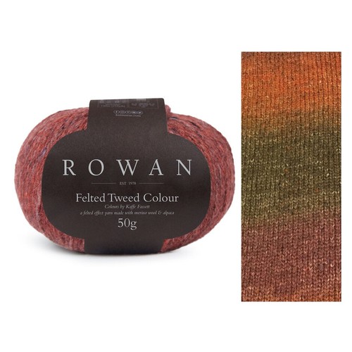 Rowan felted tweed - felted, colour