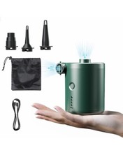 QPAU Electric Pump, Air Bed Pump with 3 Nozzles, 4000mAh Battery Type-C...