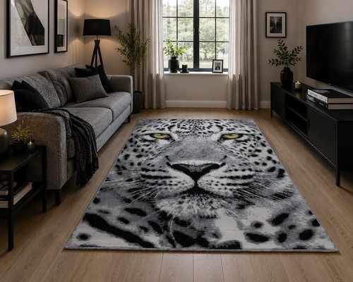 Quality grey green eye - green, leopard
