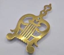 Solid Brass Trivet Ornate Old
