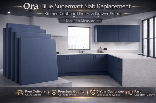 Blue matt slab replacement - blue,