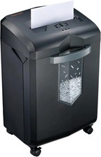 Bonsaii Cross Cut Paper Shredder C149‑C 18 Sheet Heavy Duty 60 Min Run 6 Gal Bin