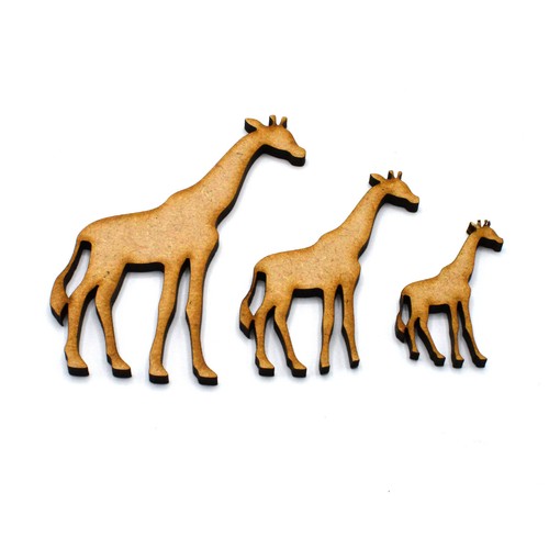Giraffe mdf craft shapes - giraffe,