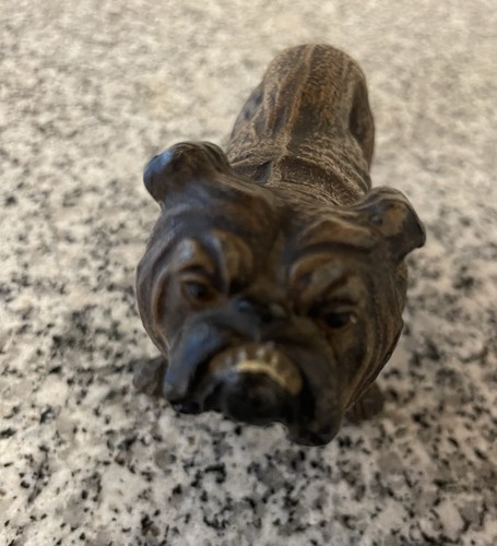 Antique english bulldog cold - bulldog,