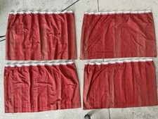 Red Caravan Curtains x8 Motorhome/Camper Conversion