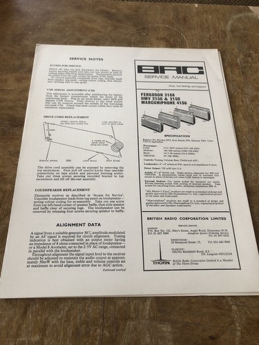 Brc service manual model - service,