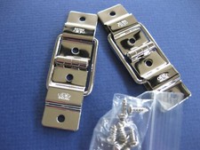  DANSETTE VINTAGE  RECORD PLAYER CABINET SPARES NICKEL CHROME CHENEY HINGES