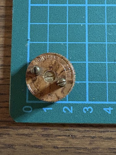 British pin round bakelite - round,