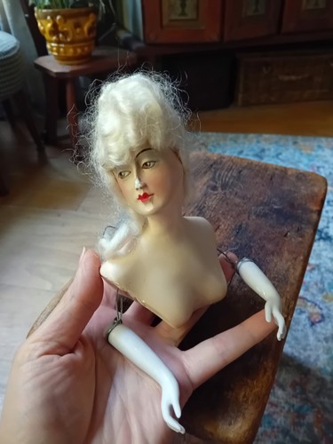 Vintage antique boudoir doll - antique,