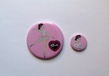 Sindy Doll - One NEW Active Sindy 5.8 cm Fridge Magnet & 2.5cm Pin Badge