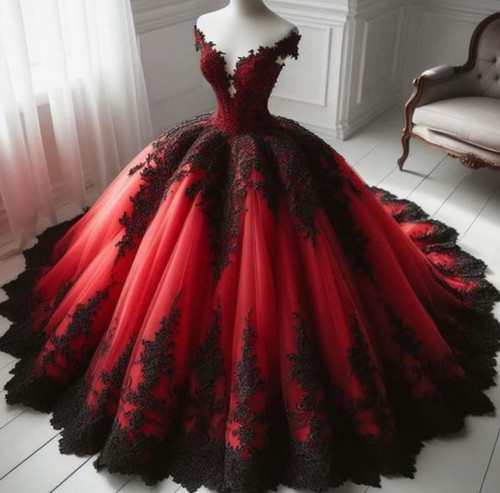 Gothic red and - red, wedding