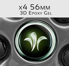 NIESMANN BISCHOFF motorhome sticker, logo wheel sticker, epoxy 56 mm, 3D gel x4