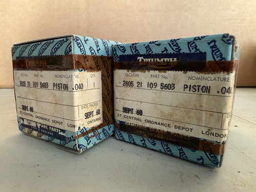 Triumph trw 500 pistons 40 - triumph, +40