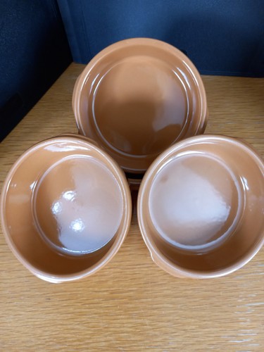 Brown earthenware tapas - brown,