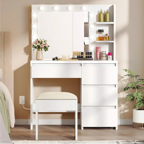 Dressing table with mirror - with, &