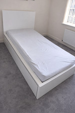 Ikea single white malm - ikea,