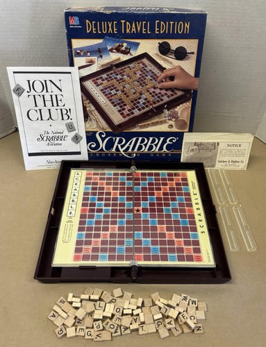 Scrabble deluxe travel edition - deluxe,